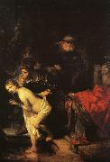 REMBRANDT Harmenszoon van Rijn Susanna and the Elders (detail) oil painting on canvas